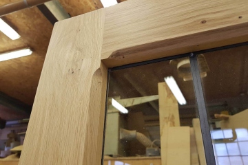 005-exterior-oak-door-inside-upper-corner-lead-work-in-workshop